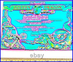 Amazing 6 Navy USN Commemorative Golden Dragon Challenge Coin Metal Plaque OD