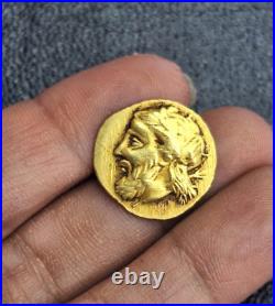 Amazing Ancient Greek Pegasus winged horse Zeus Solid 22K Gold Coin collectible