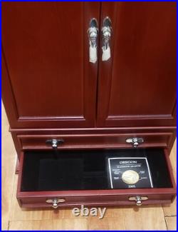 America The Beautiful State Quarter Collection Vol I&II pcs stamp&coin WithCabinet