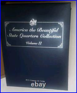 America The Beautiful State Quarter Collection Vol I&II pcs stamp&coin WithCabinet