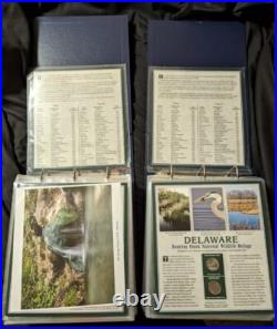America The Beautiful State Quarter Collection Vol I&II pcs stamp&coin WithCabinet