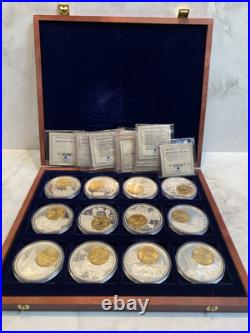 American Mint Collection Quarters Of The Fifty States Hard Case Coa Ccb4 12 Coin