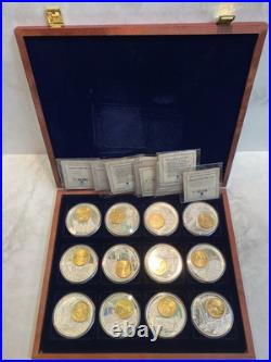 American Mint Collection Quarters Of The Fifty States Hard Case Coa Ccb4 12 Coin