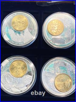 American Mint Collection Quarters Of The Fifty States Hard Case Coa Ccb4 12 Coin
