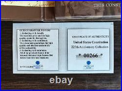 American Mint Constitution 225th Anniversary 6 Coin Collection, Layered 24K Gold