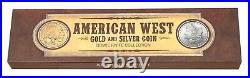 American West Gold Coin And Silver Coin Bowie Knife Collection $129,95