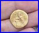 Ancient Augustus and mythical roman lion genuine Solid 22K Gold Coin collectible