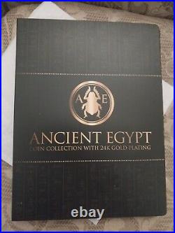 Ancient Egypt coin collection 24k gold plating