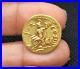 Ancient Greek Bust Hadrian Justitia Hold Eagle Solid 22K Gold Coin collectible