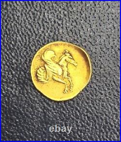 Ancient Greek Pegasus a winged horse Zeus Solid 22K Gold Coin collectible