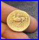 Ancient Greek Pegasus winged horse Denarius Rome Solid 22K Gold Coin collectible