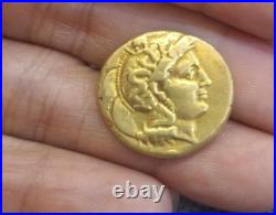 Ancient Greek Pegasus winged horse Denarius Rome Solid 22K Gold Coin collectible