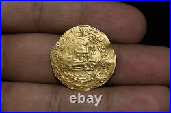 Ancient Islamic Ghaznavid Gold Dinar Coin of Mahmud Ibn Sebuktekin 998-1030 AD