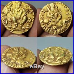 Ancient Kushan Gold Coin Wima Kadphises, 95-127 AD, Gold Double-Dinar #70
