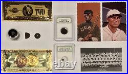 Ancient Roman Coin, Beads, Buttons, Campo Del Cielo Meteorite, Gold Banknote 10p