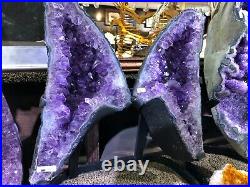 Angel Wings Amethyst Crystals Quartz Mineral Rock Geode Pirate Gold Coins