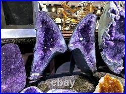 Angel Wings Amethyst Crystals Quartz Mineral Rock Geode Pirate Gold Coins