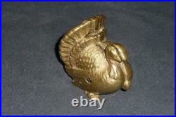 Antique Cast Iron Gold Still Coin BANK 1900s A. C. Williams Animal TURKEY