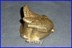 Antique Cast Iron Gold Still Coin BANK 1900s A. C. Williams Animal TURKEY