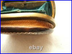 Antique Faux Tortoise Shell Box Coin Purse The Gold Pique Work Early 19th