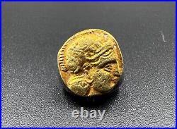 Antique Gold Greek Coin Pendant Jewelry 17k 1.9 grams
