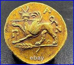 Antique Hellenistic Greek Antiquities Gold Coin Stamp Jewelry Pendant 17k 4 Gram