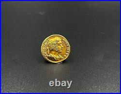 Antique Roman Gold Coin 17 k 8 Grams Jewelry Necklace Pendant Collectables