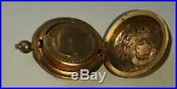 Antique Sovereign Coin Holder Wallet Old Gold Lustre Case money box saving bank