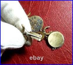 Antique vintage Ottoman sultan Mahmud khan silver coins gold plated bracelet