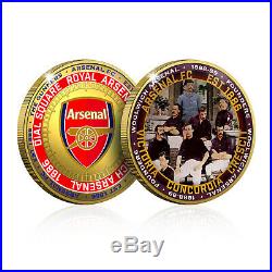 Arsenal FC Football Memorabilia Collection Gold Coin / Medal Collector Bundle