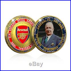 Arsenal FC Football Memorabilia Collection Gold Coin / Medal Collector Bundle