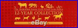 Australia $15 1/10th oz. 9999 Gold Lunar Proof Coin Series 12-Year Collection