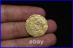 Authentic Ancient Central Asia Islamic Gold Dinar Coin in Very Good Condition