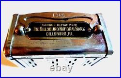 Bankers Service Corp. $ 5.00 Gold Coin Slot Dillsburg Nat. Bank Penn. 1 Key