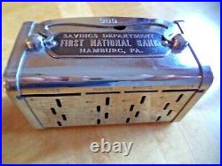 Bankers Service Corp. $5 Gold Coin Slot 1st. National Bank Hamburg, Pa. 1 Key