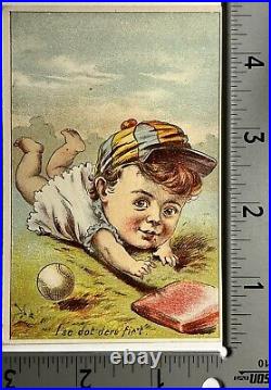 Baseball 1889 Victorian Trade Card Gold Coin Stoves Collectible Berean