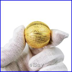 Basketball Coin Limited Edition Rare Collectable 1oz Silver Coin Gold Plated