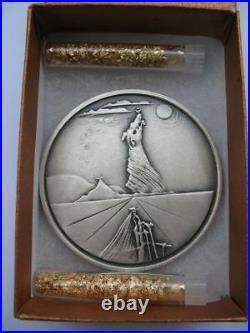 Benjamin From The 12 Tribes Of Israel Salvador Dali Pure Silver 3-oz. Coin+gold