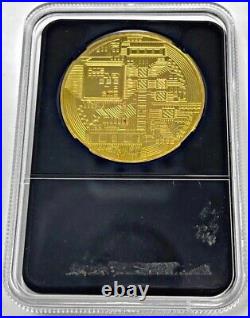 Bitcoin Coin in Collector'S Edition Case Limited Edition Physical Gold Coin New