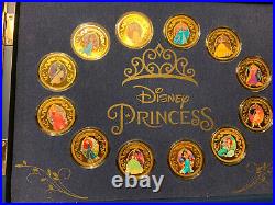 Bradford Disney Princess Collection 24k Gold Plated Coin Set Of 12 Please Read