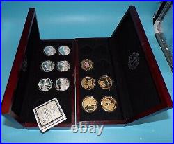 Bradford Exchange 6 150th Transcontinental Railroad Coins, 5 Wwii 75 Anniversary