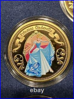 Bradford Exchange Disney Princess Proof Collection Coins Medallions Complete