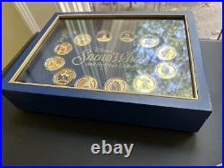 Bradford Exchange Disney Snow White Collection 24k Gold Plated Coin Set Of 12