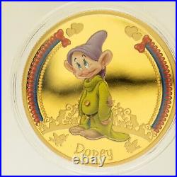 Bradford Exchange Disney Snow White Collection 24k Gold Plated Coin Set Of 12