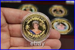 Bradford Mint 24K Gold Plated DIANA PRINCESS OF WALES Coin Collection LTD 2017