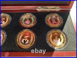 Bradford Mint 24K Gold Plated DIANA PRINCESS OF WALES Coin Collection LTD 2017