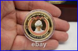 Bradford Mint 24K Gold Plated DIANA PRINCESS OF WALES Coin Collection LTD 2017