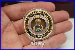 Bradford Mint 24K Gold Plated DIANA PRINCESS OF WALES Coin Collection LTD 2017