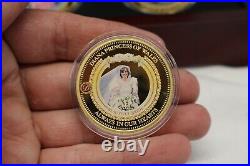 Bradford Mint 24K Gold Plated DIANA PRINCESS OF WALES Coin Collection LTD 2017