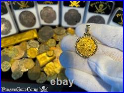 Byzantine Constans II Av Solidus 18kt Pirate Gold Coin Ancient Jewelry Necklace